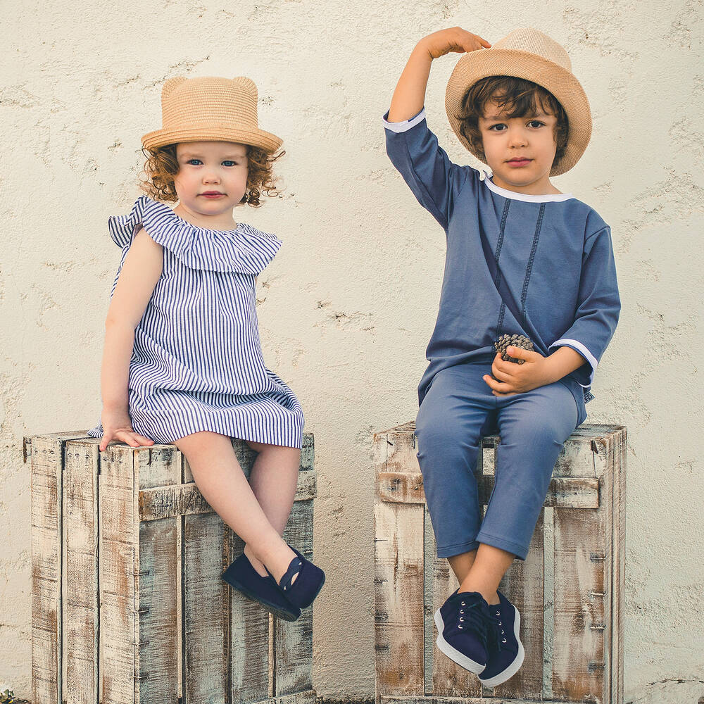 KIKU-Синие парусиновые туфли | Childrensalon Outlet