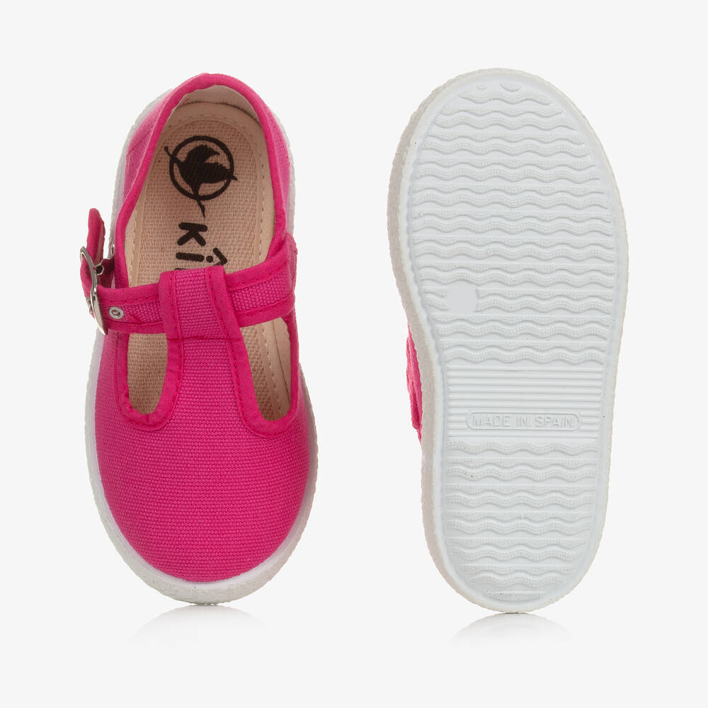 كيكو-حذاء كانفاس لون فيوشيا للبنات | Childrensalon Outlet