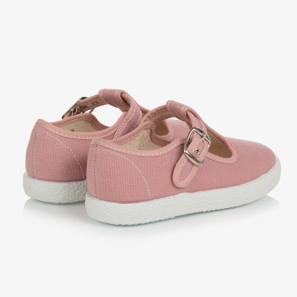 كيكو-حذاء كانفاس بسّير لون زهري للبنات | Childrensalon Outlet