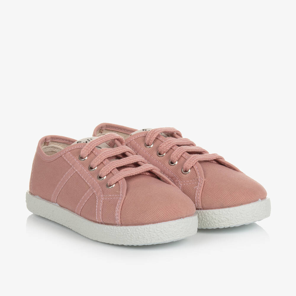 KIKU - Розовые кроссовки из парусины | Childrensalon
