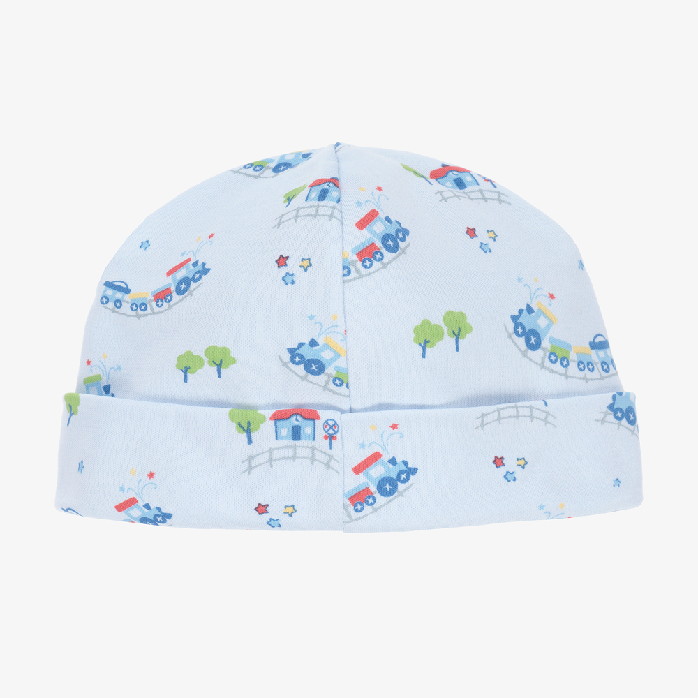 Kissy Kissy-Baby Blue Blue Cotton Rail Hat | Childrensalon Outlet