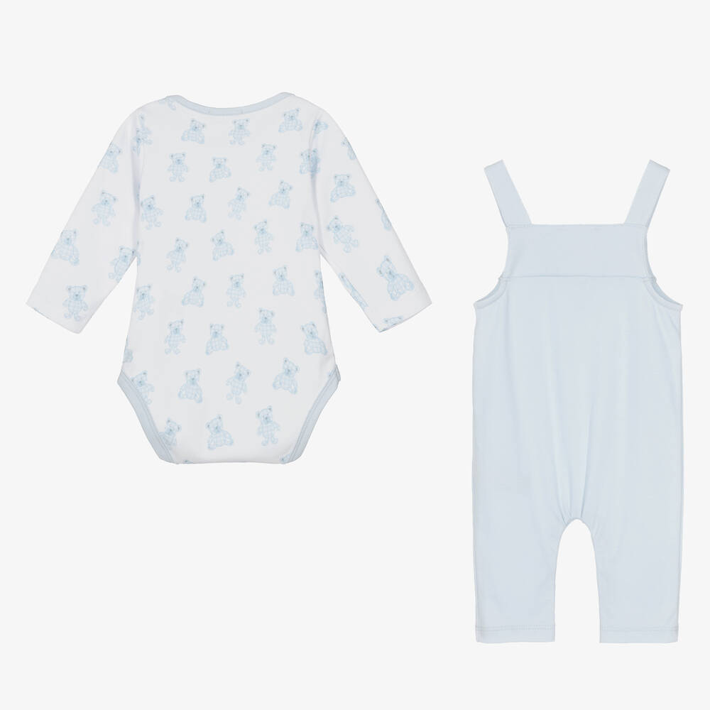 Kissy Kissy-Голубое боди с медвежатами и полукомбинезон | Childrensalon Outlet