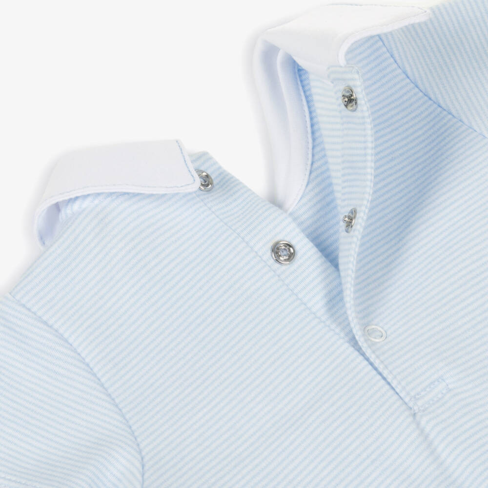 Kissy Kissy-Baby Boys Blue Classic Treasures Pima Cotton Shortie | Childrensalon Outlet