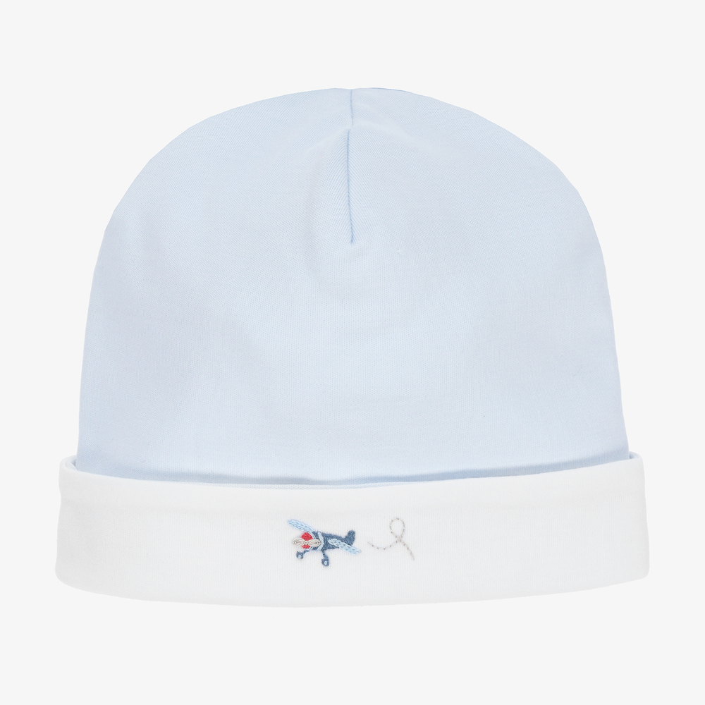 Kissy Kissy - Bonnet bleu coton Avion Bébé | Childrensalon