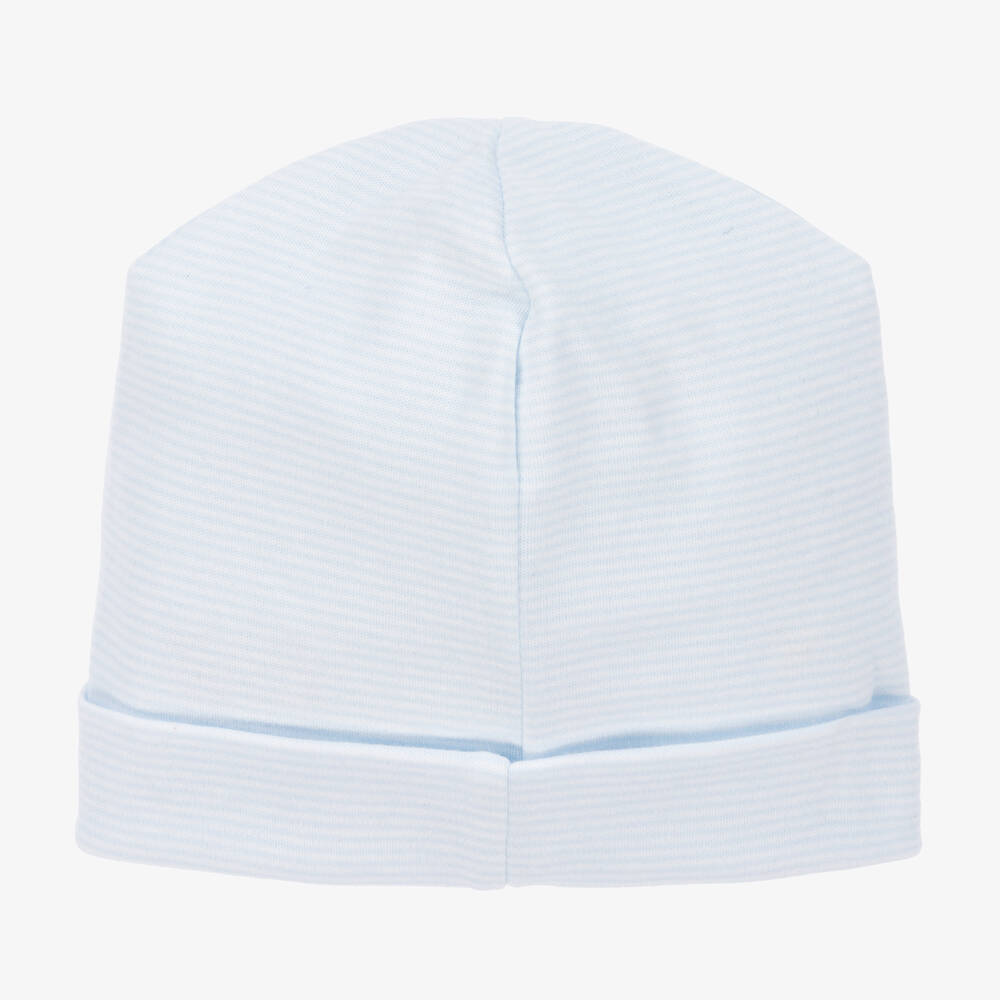 Kissy Kissy-قبعة قطن بيما لون أزرق فاتح للمواليد | Childrensalon Outlet
