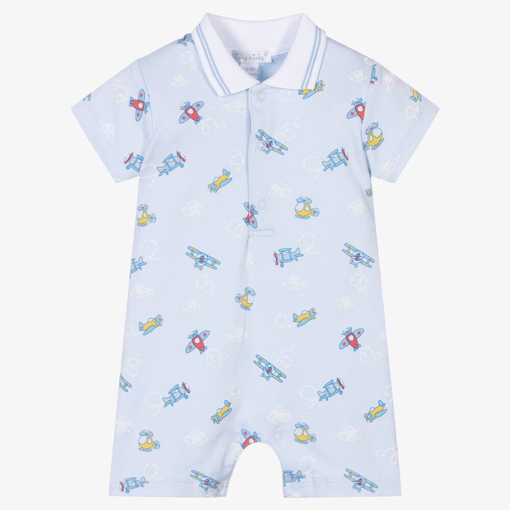 Kissy Kissy-Baby Boys Blue Sky Planes Shortie | Childrensalon Outlet