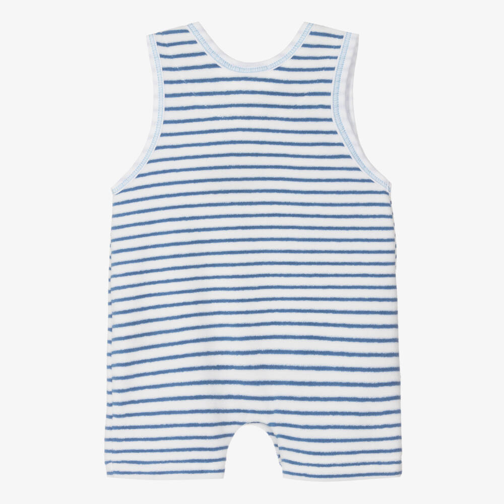 Kissy Kissy-Baby Boys Blue Watercolour Whales Shortie | Childrensalon Outlet