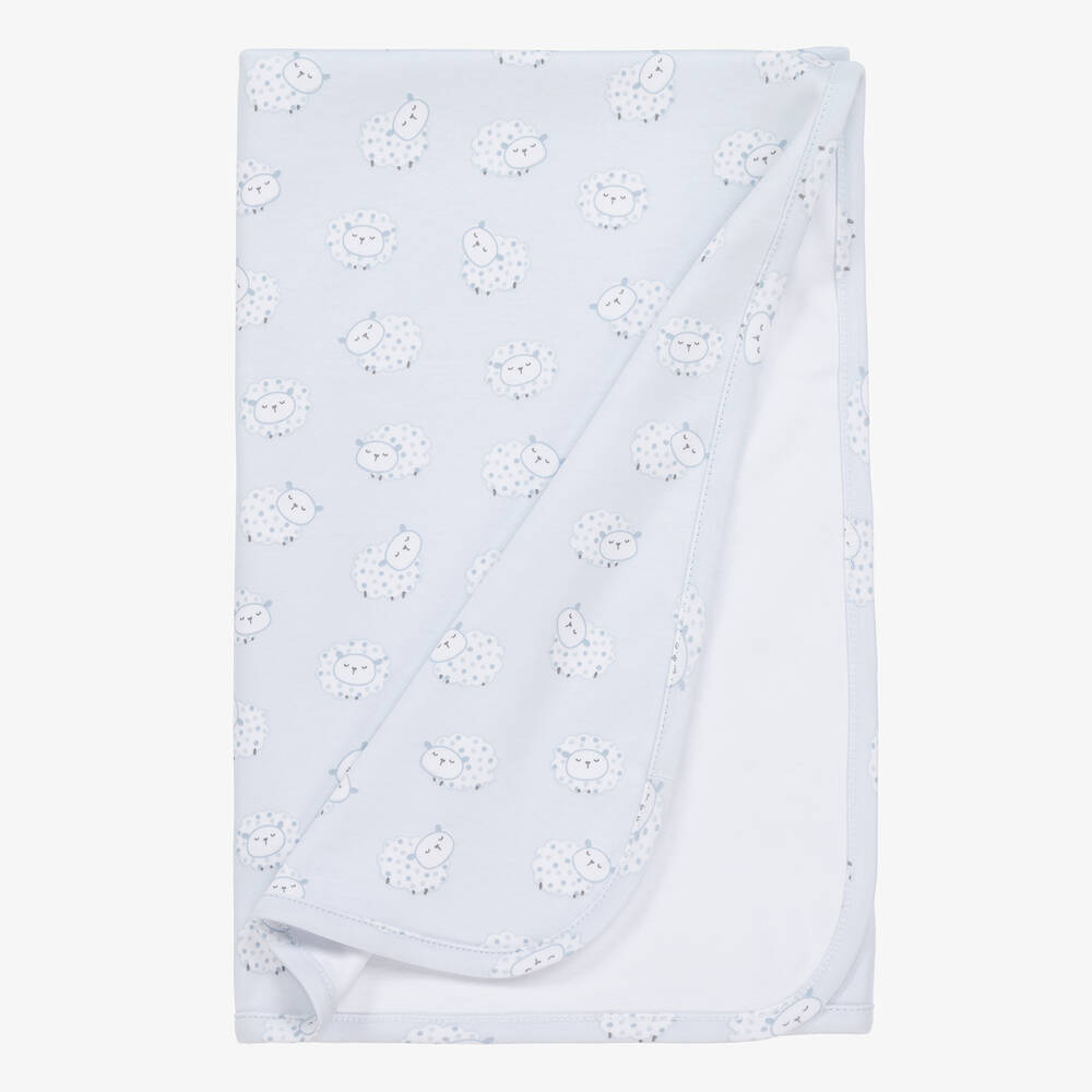 Kissy Kissy-Baby Boys Fleecy Sheep Blanket (73 cm) | Childrensalon Outlet