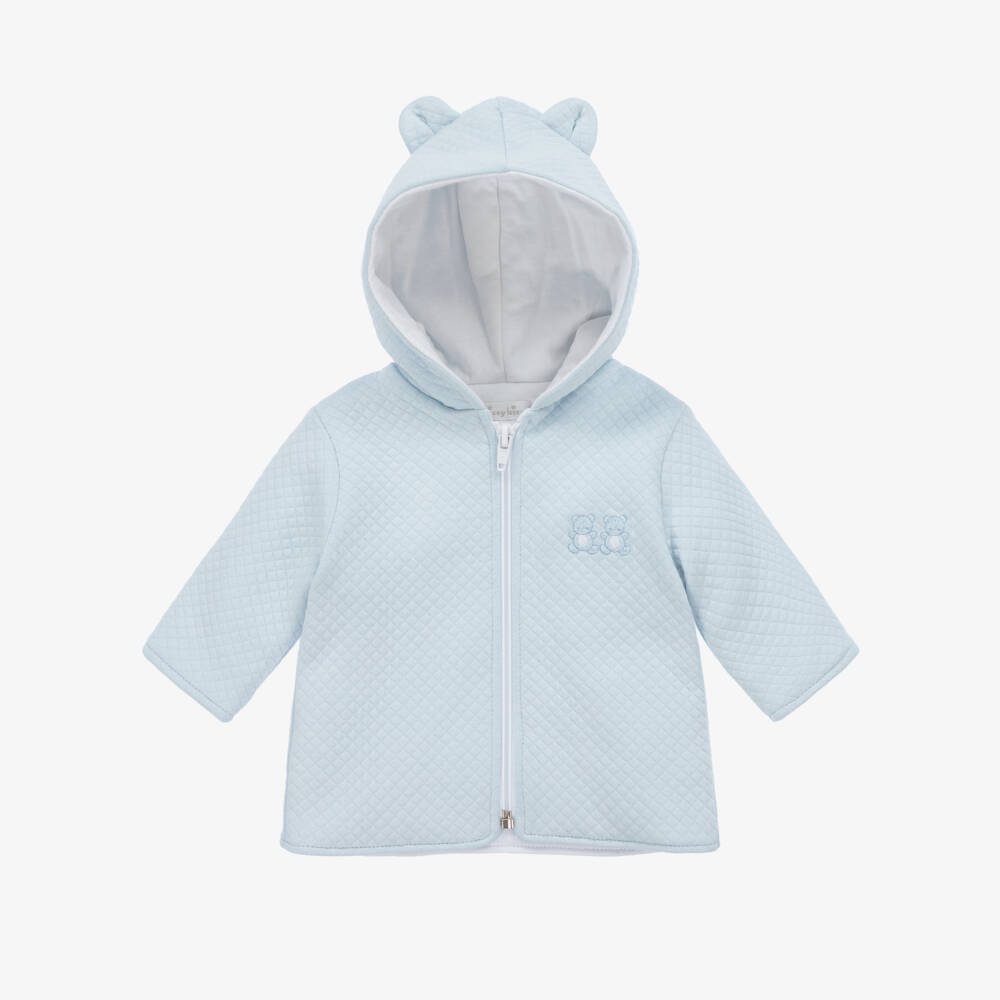 Kissy Kissy-Baby Boys Light Blue Quilted Coat | Childrensalon Outlet