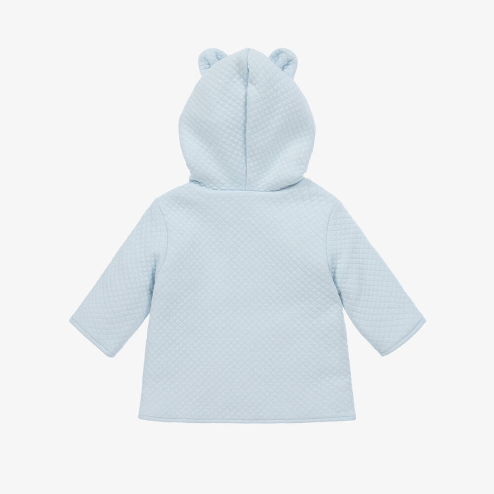 Kissy Kissy-Baby Boys Light Blue Quilted Coat | Childrensalon Outlet