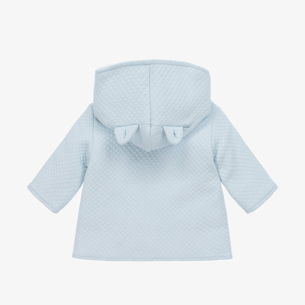 Kissy Kissy-Baby Boys Light Blue Quilted Coat | Childrensalon Outlet