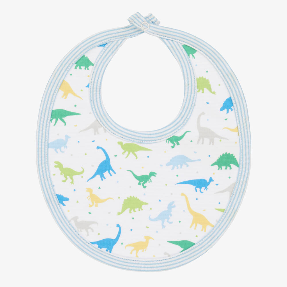 Kissy Kissy-Baby Boys Reversible Dinosaurs Galore Bib | Childrensalon Outlet
