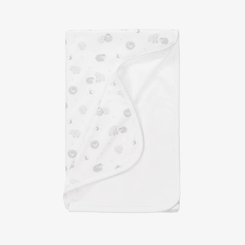 Kissy Kissy-Baby Boys Snuggly Sheep Blanket (73cm) | Childrensalon Outlet