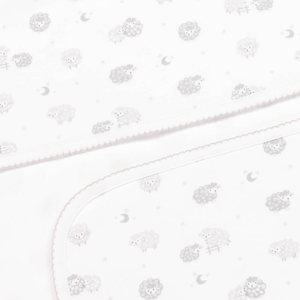 Kissy Kissy-Baby Boys Snuggly Sheep Blanket (73cm) | Childrensalon Outlet