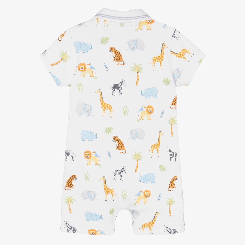 Kissy Kissy-Baby Boys Tropical Jungle Pima Cotton Shortie | Childrensalon Outlet