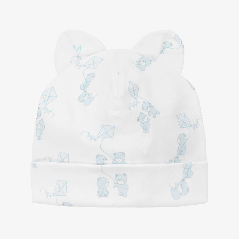 Kissy Kissy - Bonnet blanc Beary Nice Kites bébé | Childrensalon