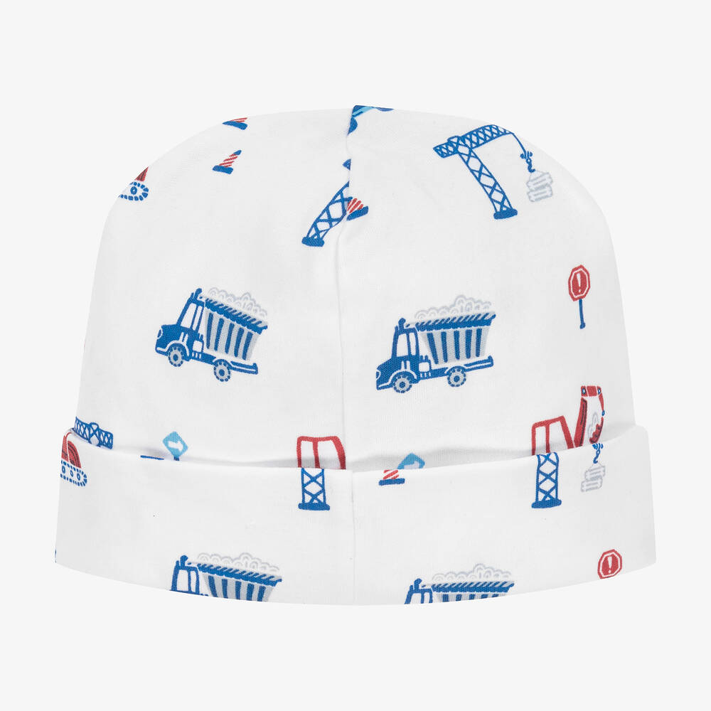 Kissy Kissy-قبعة قطن بيما جيرسي لون أبيض للمواليد | Childrensalon Outlet