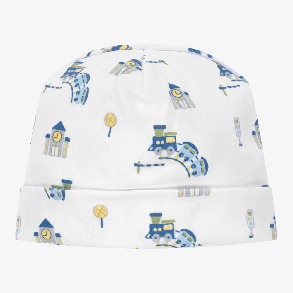 Kissy Kissy - قبعة قطن بيما لون أبيض للمواليد | Childrensalon