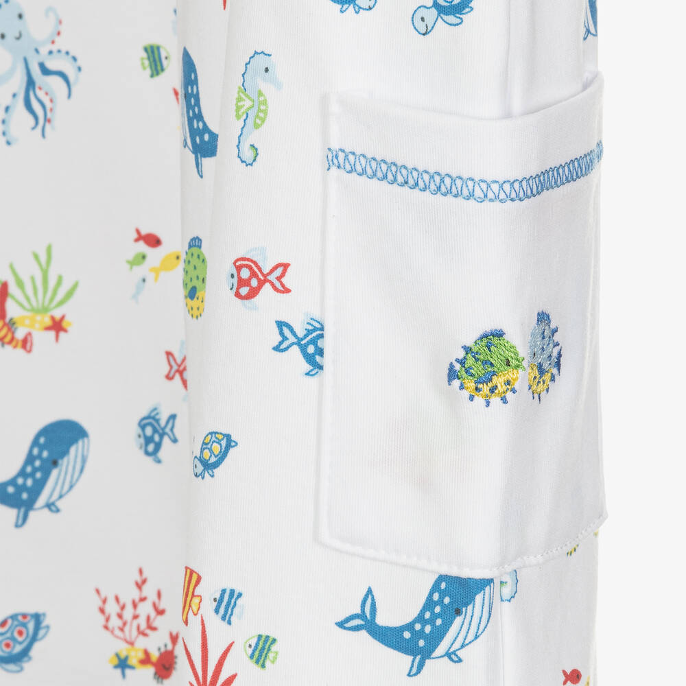 Kissy Kissy-Baby Boys White Deep Sea Divers Shortie | Childrensalon Outlet