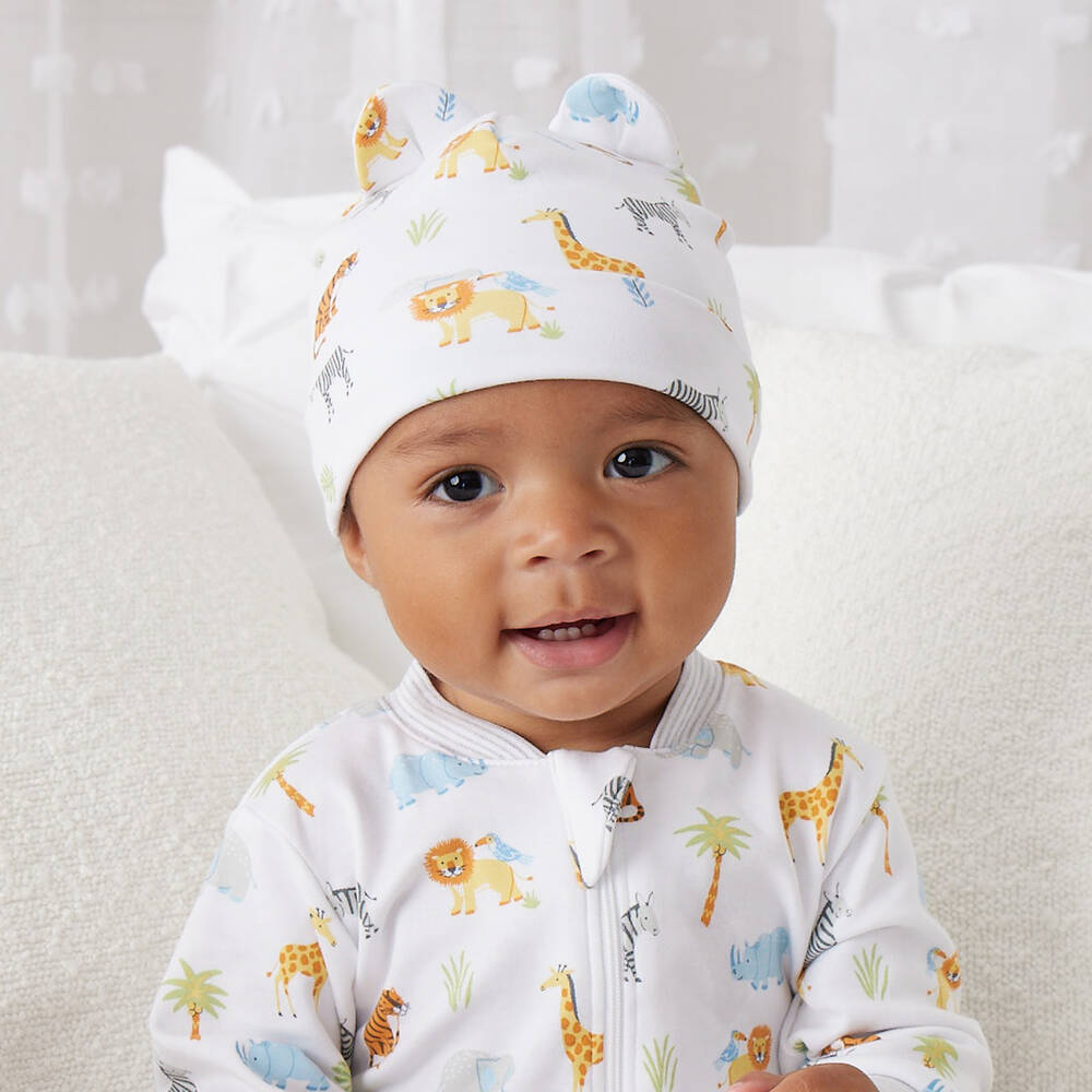 Baby boy cotton hats discount