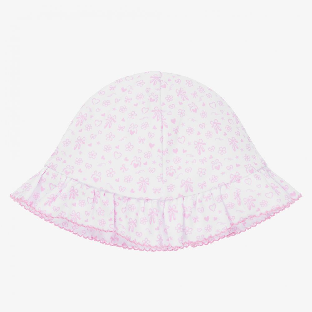 Kissy Kissy - قبعة قطن بيما لون أبيض للمولودات | Childrensalon