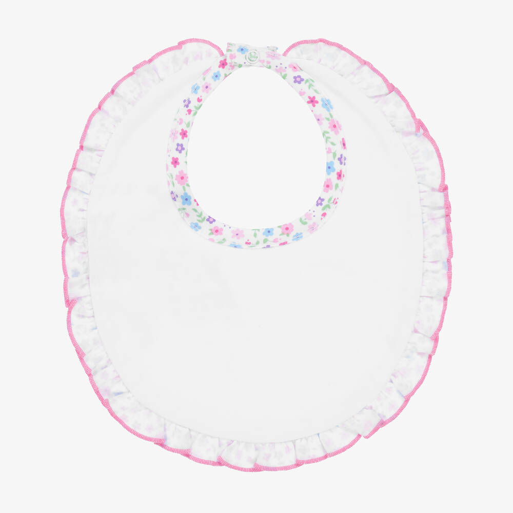 Kissy Kissy-Baby Girls Cotton Flamingo Flower Fiesta Bib | Childrensalon Outlet