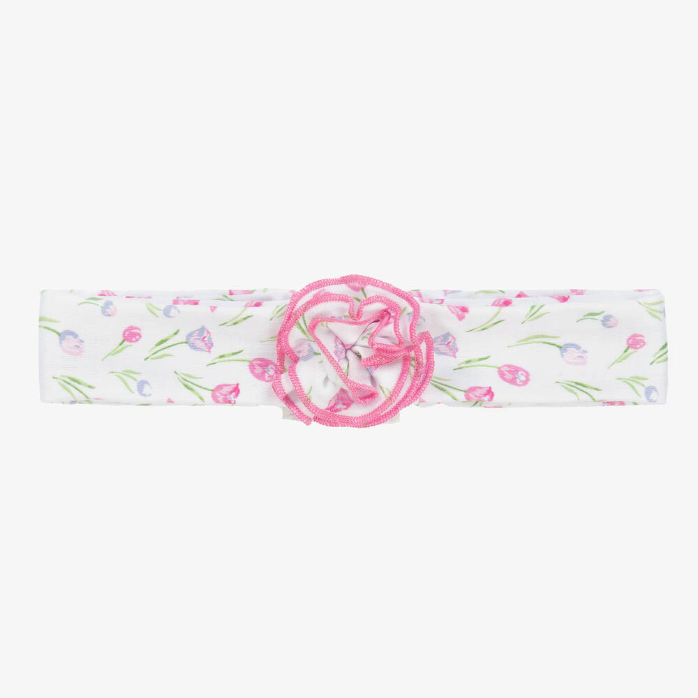 Kissy Kissy-Baby Girls Cotton Tulip Festival Headband | Childrensalon Outlet