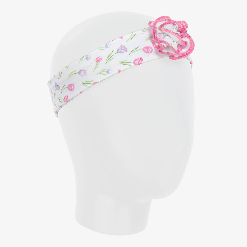 Kissy Kissy-Baby Girls Cotton Tulip Festival Headband | Childrensalon Outlet