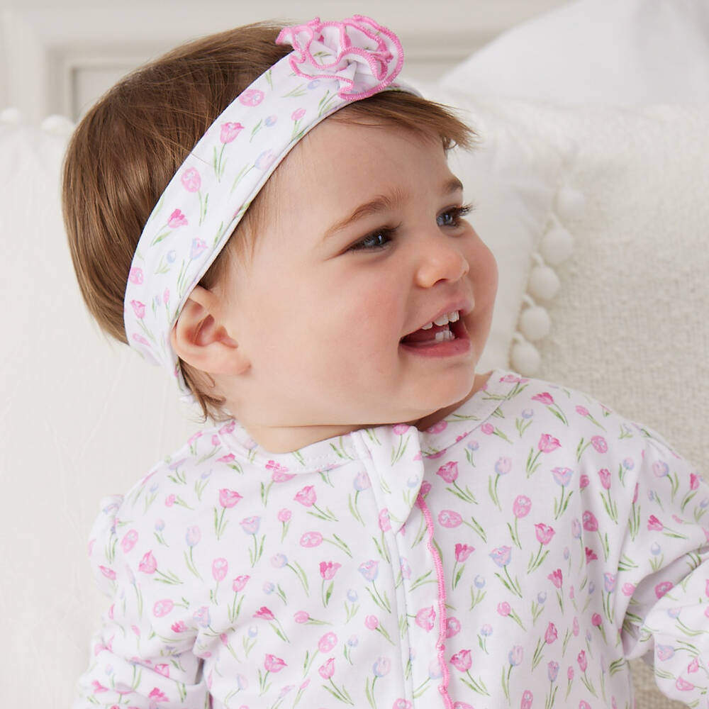 Kissy Kissy-Baby Girls Cotton Tulip Festival Headband | Childrensalon Outlet