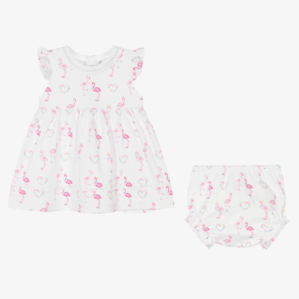 Kissy Kissy-Baby Girls Flowers N Flamingos Dress | Childrensalon Outlet