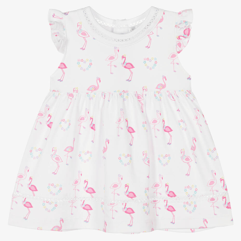 Kissy Kissy - Baby Girls Flowers N Flamingos Dress | Childrensalon