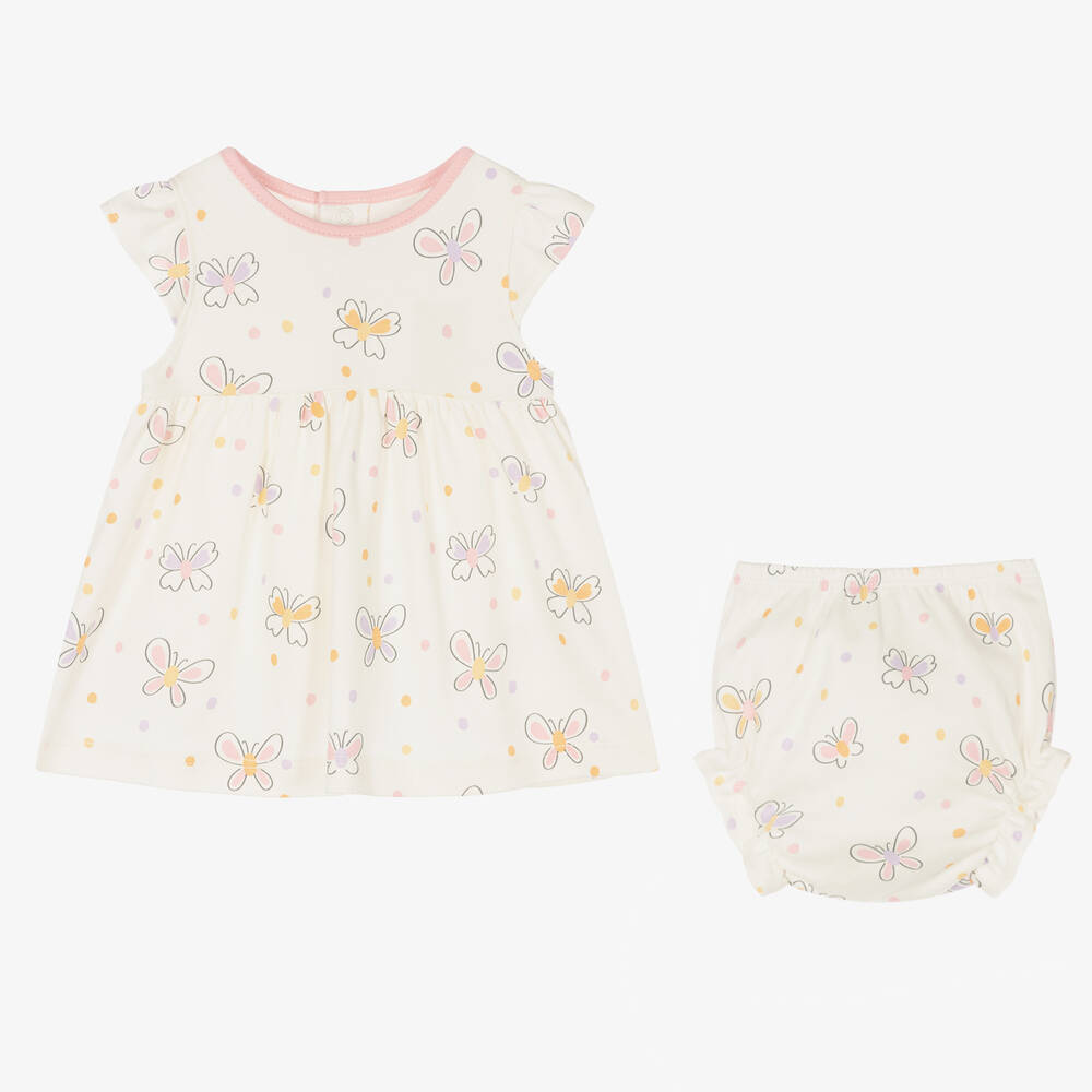 Kissy Kissy-Кремовое платье с бабочками | Childrensalon Outlet