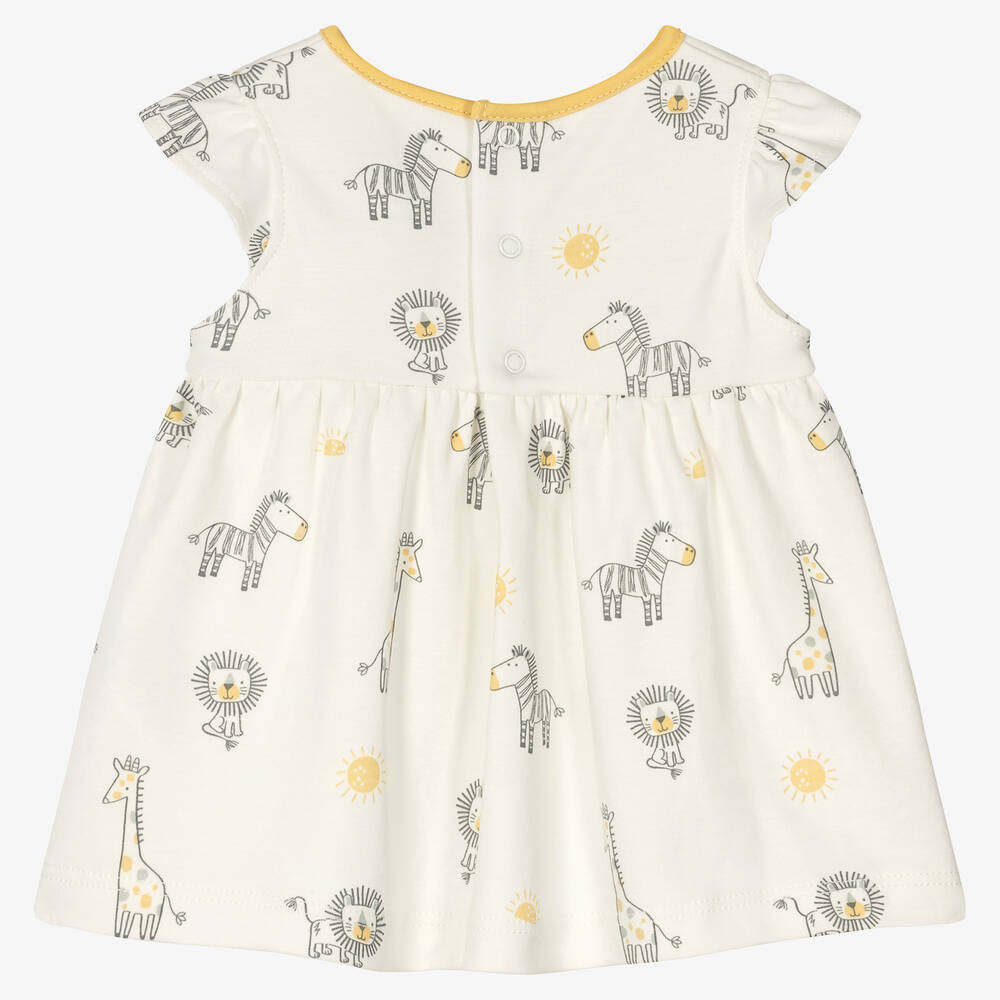 Kissy Kissy-Кремовое платье и трусики с дикими животными | Childrensalon Outlet