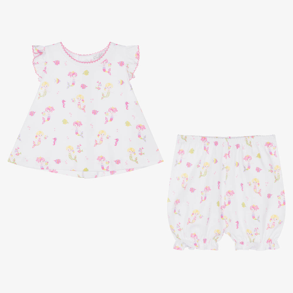 Kissy Kissy Baby Girls Mermaids Under The Sea Shorts Set