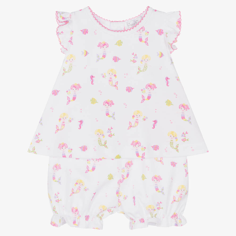 Kissy Kissy-Baby Girls Mermaids Under The Sea Shorts Set | Childrensalon Outlet