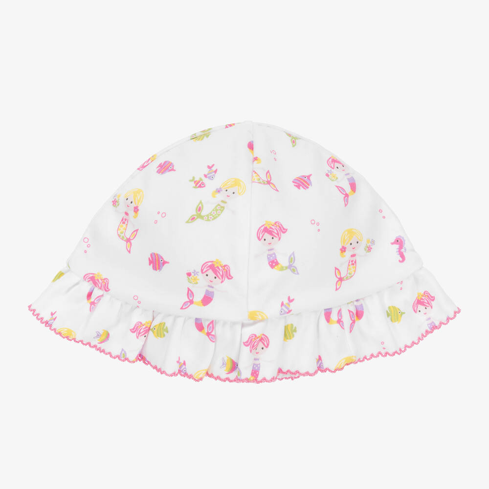 Kissy Kissy - Baby Girls Mermaids Under The Sea White Hat | Childrensalon