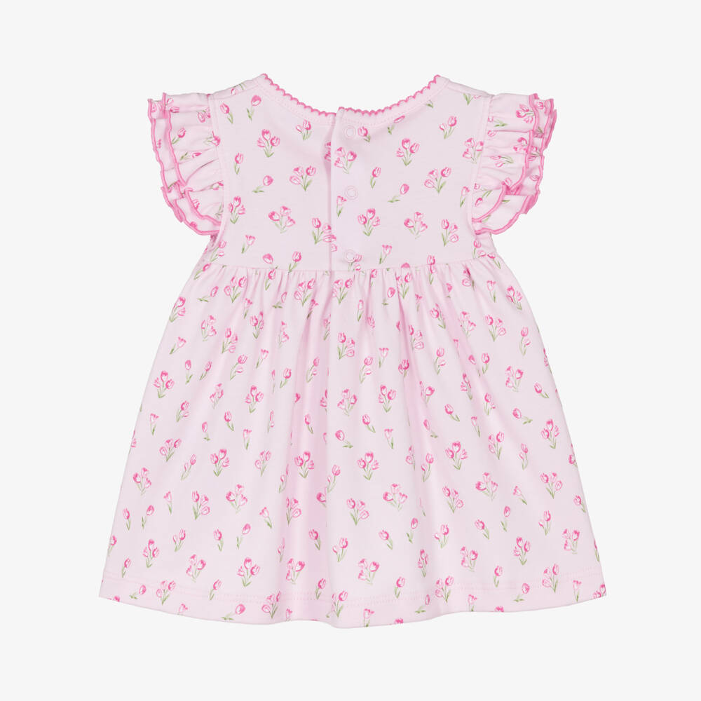Kissy Kissy-Baby Girls Pale Pink Tulip Pima Cotton Dress | Childrensalon Outlet