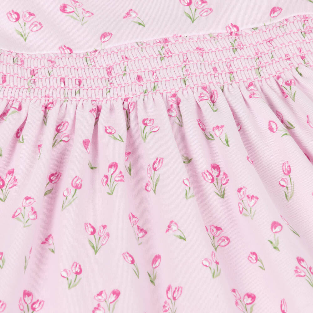 Kissy Kissy-Baby Girls Pale Pink Tulip Pima Cotton Dress | Childrensalon Outlet