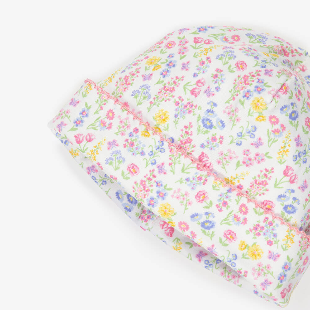 Kissy Kissy-Baby Girls Pima Cotton Floral Hat | Childrensalon Outlet