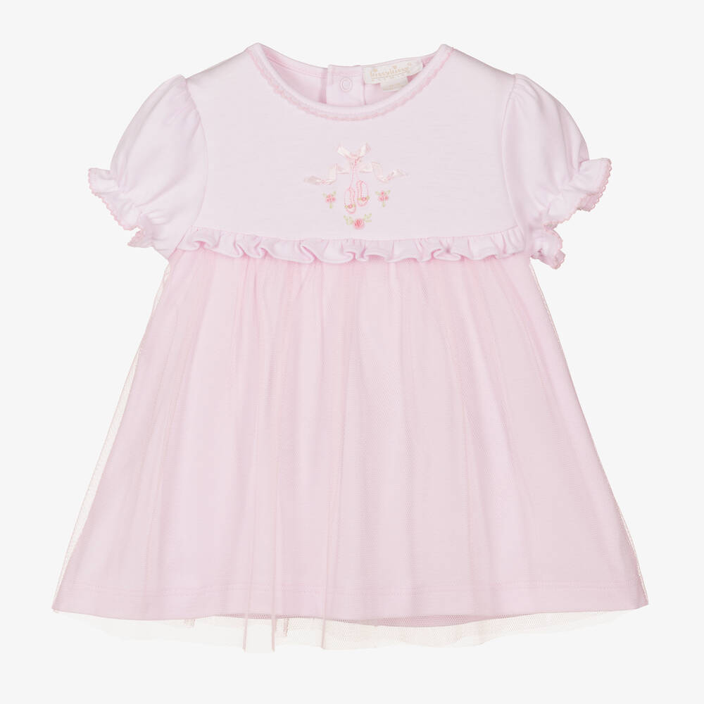 Kissy Kissy - Baby Girls Pink Ballet Slippers Dress | Childrensalon