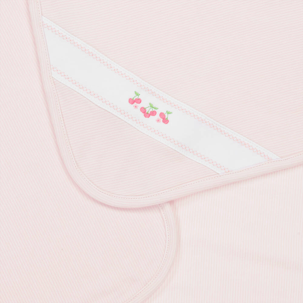 Kissy Kissy-Baby Girls Pink Classic Treasures Blanket (73cm) | Childrensalon Outlet