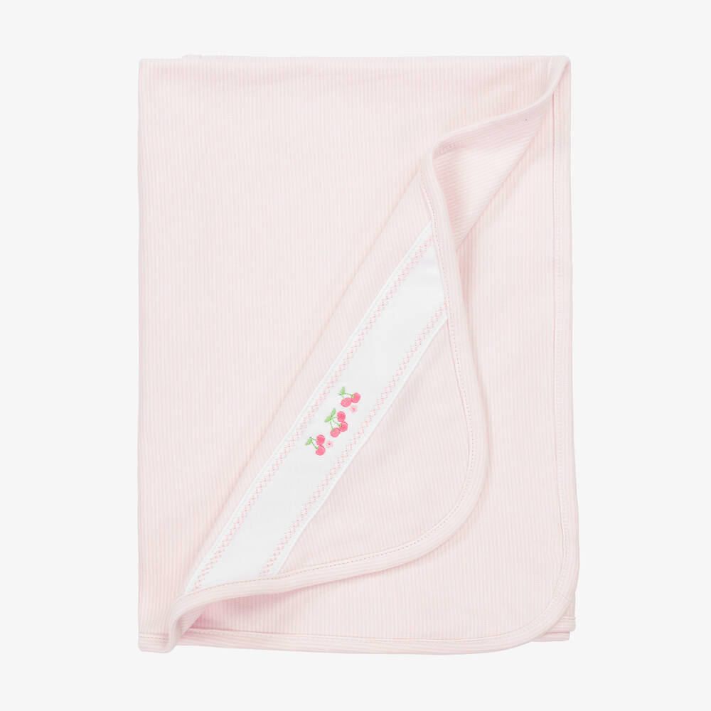 Kissy Kissy-Baby Girls Pink Classic Treasures Blanket (73cm) | Childrensalon Outlet