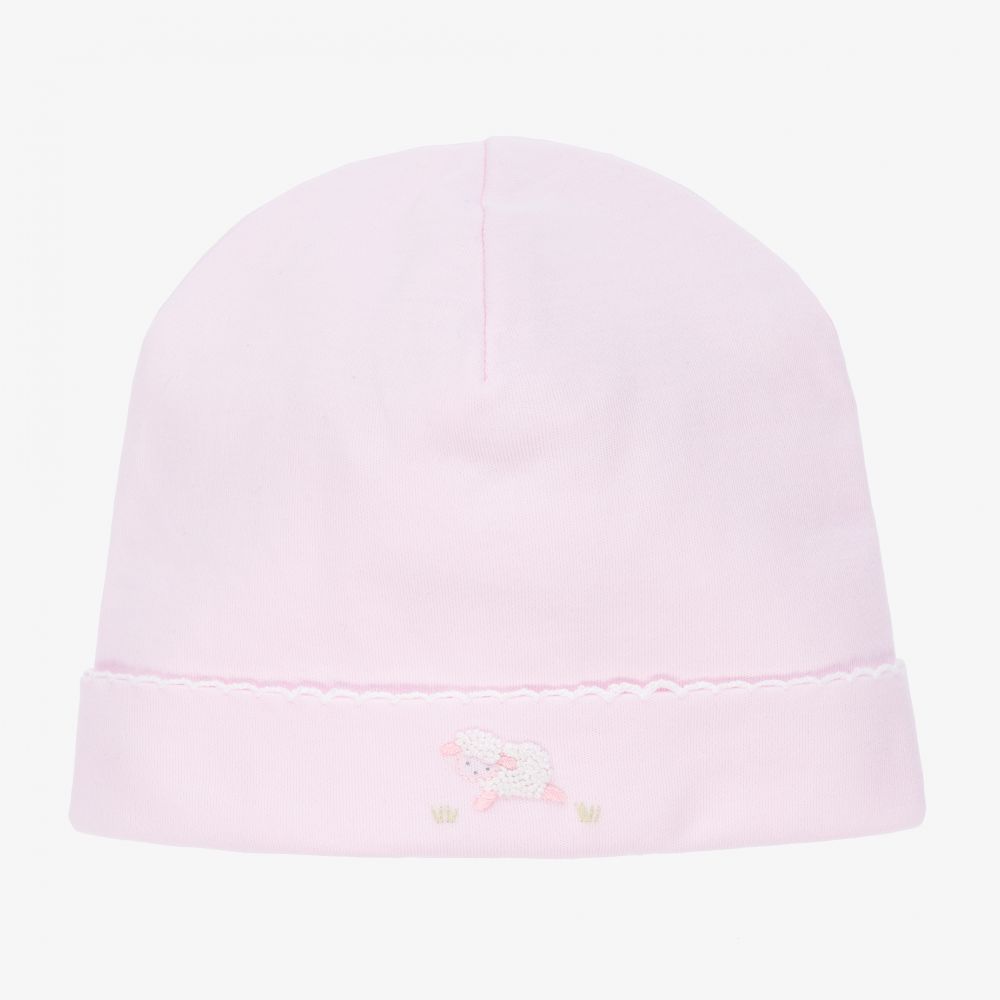 Kissy Kissy - Bonnet rose en coton Agneau Bébé fille | Childrensalon