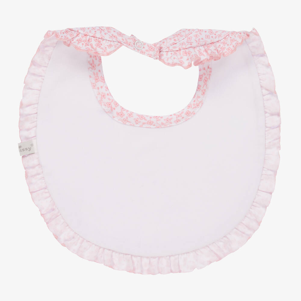 كيسي كيسي-مريلة قطن بيما لون زهري للمولودات | Childrensalon Outlet