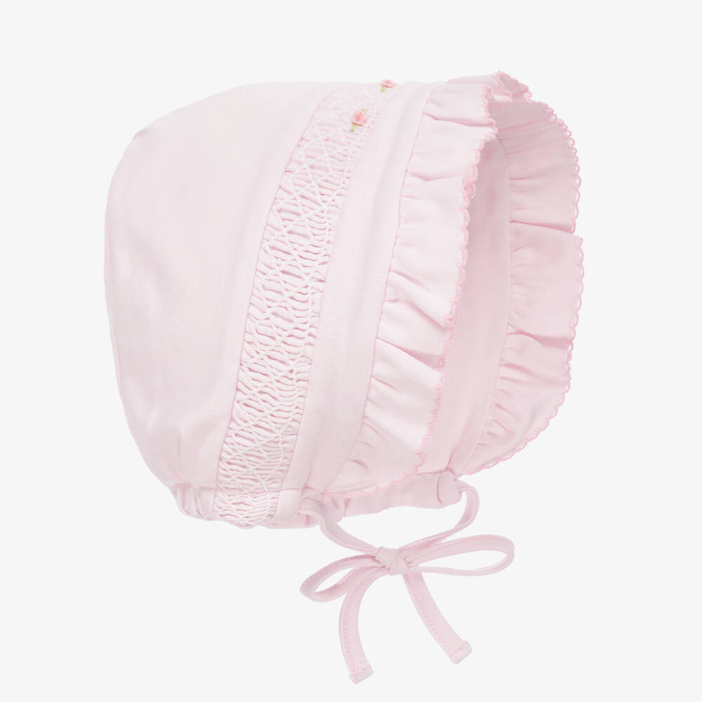 Kissy Kissy - Baby Girls Pink Cotton Summer Bishop Bonnet | Childrensalon