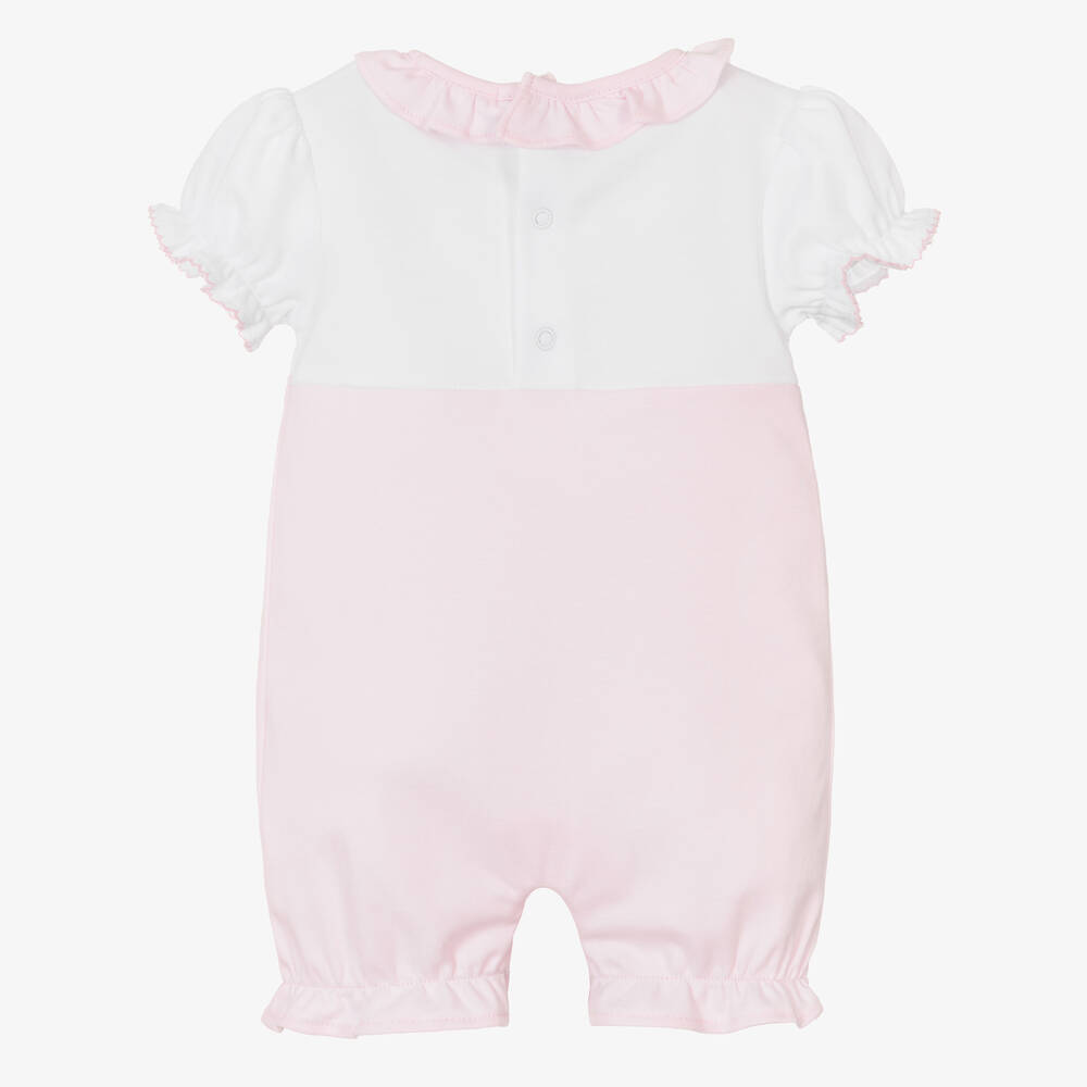 Kissy Kissy-تبّان قطن بيما لون زهري فاتح وأبيض للمولودات | Childrensalon Outlet