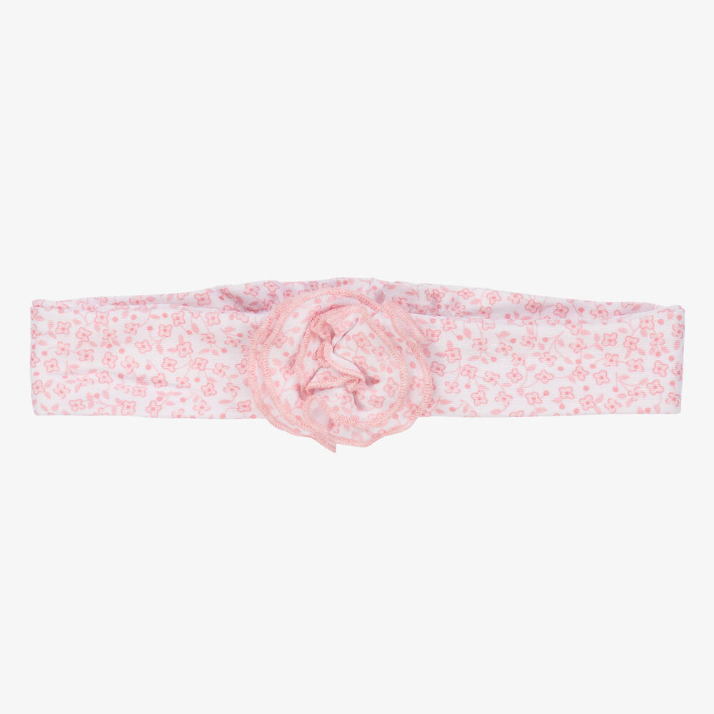 Kissy Kissy-Baby Girls Pink Petite Blooms Headband | Childrensalon Outlet