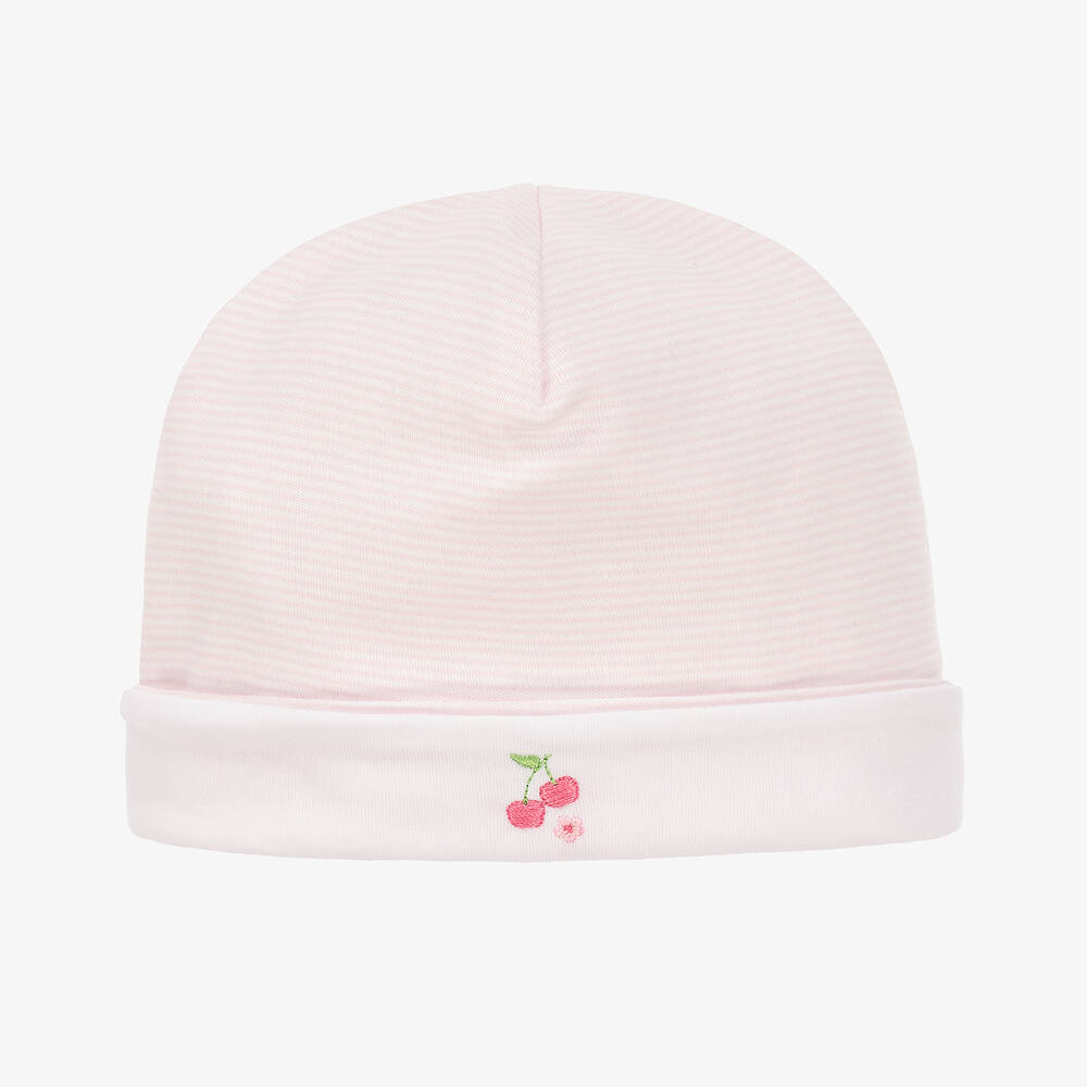 Kissy Kissy-Baby Girls Pink Pima Cotton Classic Treasures Hat | Childrensalon Outlet
