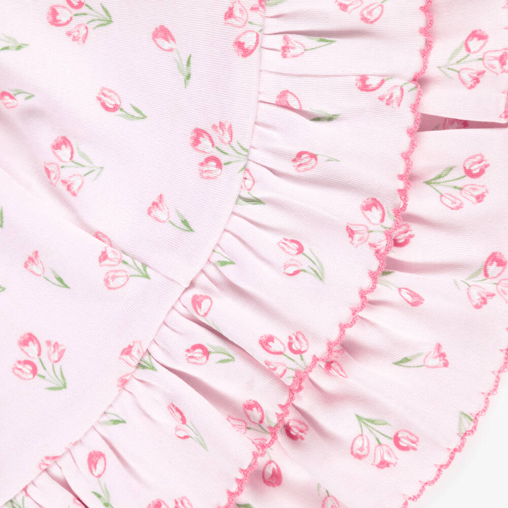 Kissy Kissy-Baby Girls Pink Pima Cotton Tulip Sun Hat | Childrensalon Outlet
