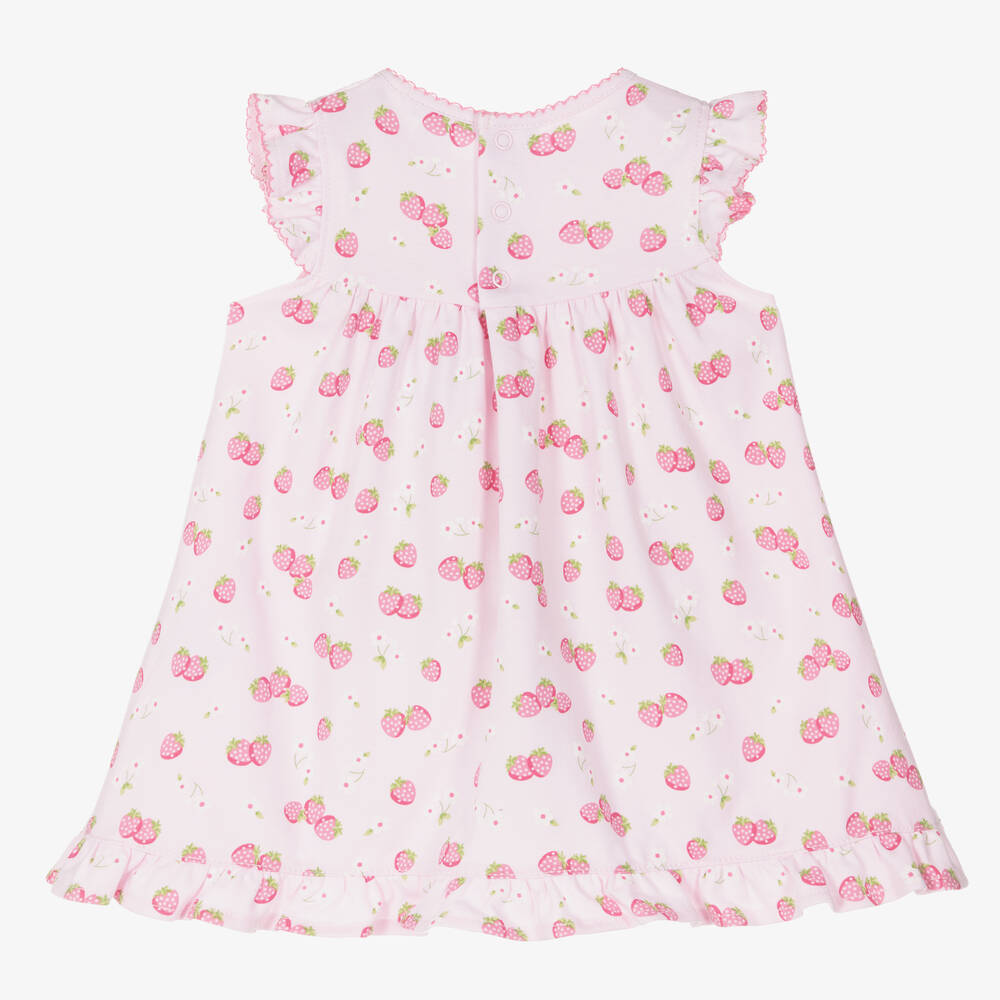 Kissy Kissy-Baby Girls Pink Strawberry Essence Dress | Childrensalon Outlet